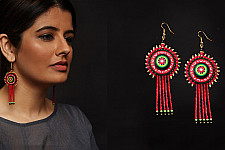 Razia Kunj ♥ Handcrafted Jewelry ♥ Theyyam Earring . N