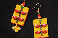 Razia Kunj ♥ Handcrafted Jewelry ♥ Temple Earrings . D