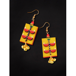 Razia Kunj ♥ Handcrafted Jewelry ♥ Temple Earrings . D