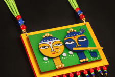 Razia Kunj ♥ Handcrafted Jewelry ♥ Temple Necklace . I