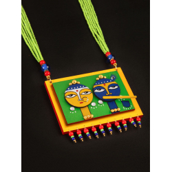 Razia Kunj ♥ Handcrafted Jewelry ♥ Temple Necklace . I