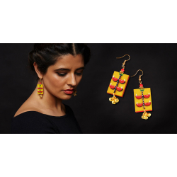 Razia Kunj ♥ Handcrafted Jewelry ♥ Temple Earrings . D