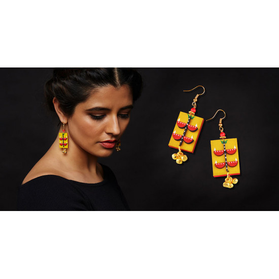 Razia Kunj ♥ Handcrafted Jewelry ♥ Temple Earrings . D