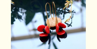 Flora ⚹ Glass Jewellery ⚹ Poppy Flower ( Earring ) ~ 14