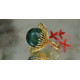 Bihag . Glass Jewellery ☼  Weave Of Nature Ring ( Teal ) ~ 31