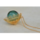 Bihag . Glass Jewellery ☼  Weave Of Nature Pendant ( Teal ) ~ 24