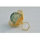 Bihag . Glass Jewellery ☼  Weave Of Nature Ring ( Teal ) ~ 31