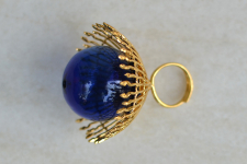 Bihag . Glass Jewellery ☼ Weave Of Nature Ring ( Blue ) ~ 33