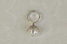 Bihag . Glass Jewellery ☼ Dandelion And Dew Drop Ring ~ 23