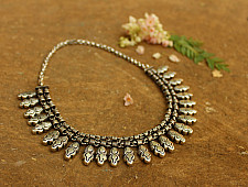 Dhara . धरा ✽ Antique German Silver ✽ Necklace { 4 }