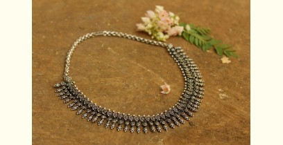 Khwab ✽ Antique Finish White Metal ✽ Necklace { 6 }