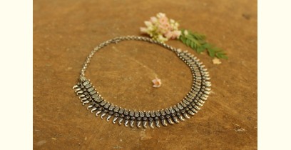 Khwab ✽ Antique Finish White Metal ✽ Necklace { 7 }