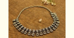 Dhara . धरा ✽ Antique Finish White Metal ✽ Necklace { 8 }