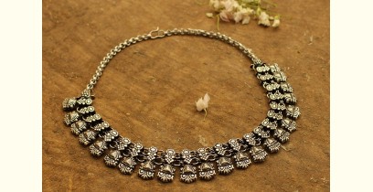 Khwab ✽ Antique Finish White Metal ✽ Necklace { 8 }