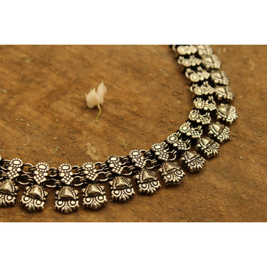 Khwab ✽ Antique Finish White Metal ✽ Necklace { 8 }