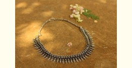 Dhara . धरा ✽ Antique Finish White Metal ✽ Necklace { 23 }