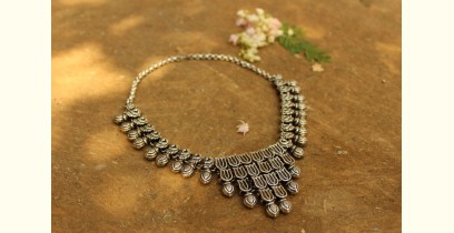 Khwab ✽ Antique Finish White Metal ✽ Necklace { 26 }