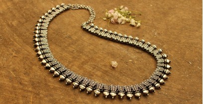 Khwab ✽ Antique Finish White Metal ✽ Necklace { 28 }