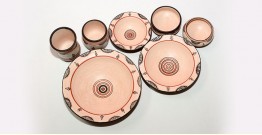 From Earth's lap ❋ Terracotta Dish and Katori Set ❋ 16 ( Set of 7 )
