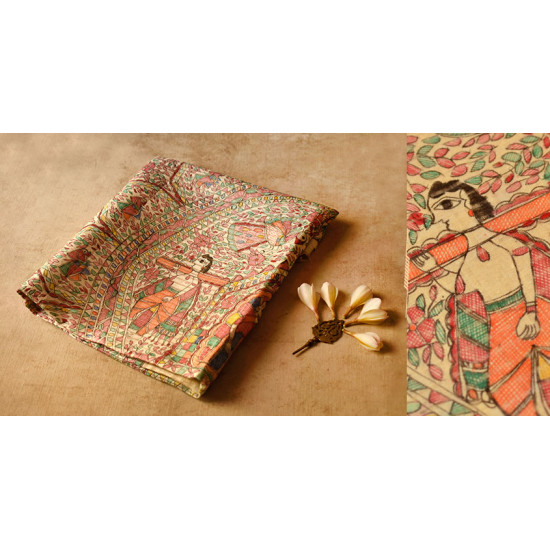 Dream Girl ❁ Tussar Silk . Madhubani Saree ❁ 10