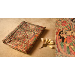 Dream Girl ❁ Tussar Silk . Madhubani Saree ❁ 9