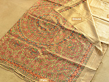 Dream Girl ❁ Tussar Silk . Madhubani Saree ❁ 1