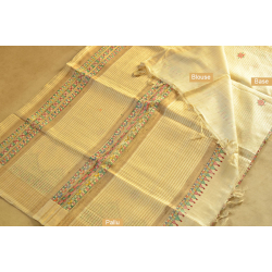 Dream Girl ❁ Tussar Silk . Madhubani Saree ❁ 10