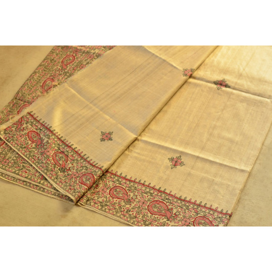 Dream Girl ❁ Tussar Silk . Madhubani Saree ❁ 3