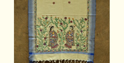 Urmika ❁ Cotton Silk . Madhubani Dupatta ❁ 2