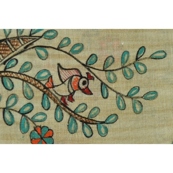 Urmika ❁ Cotton Silk . Madhubani Dupatta ❁ 3