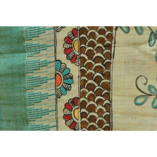 Urmika ❁ Cotton Silk . Madhubani Dupatta ❁ 3