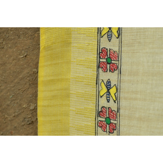 Urmika ❁ Cotton Silk . Madhubani Dupatta ❁ 4