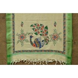 Urmika ❁ Cotton Silk . Madhubani Dupatta ❁ 5