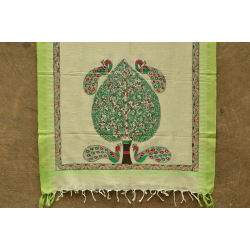 Urmika ❁ Cotton Silk . Madhubani Dupatta ❁ 6