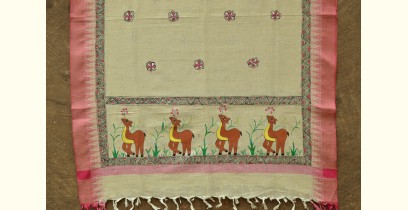 Urmika ❁ Cotton Silk . Madhubani Dupatta ❁ 8