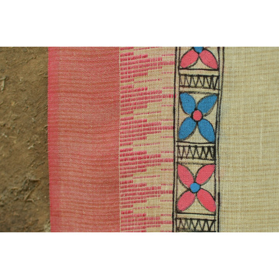 Urmika ❁ Cotton Silk . Madhubani Dupatta ❁ 17