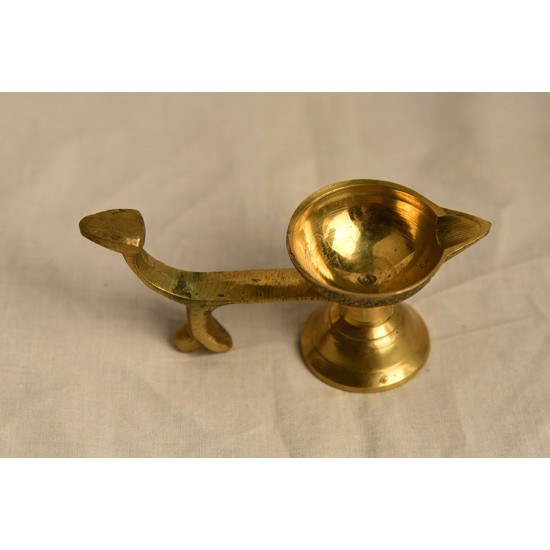 अर्चना ❋ Brass . Handle diya small ❋ 17