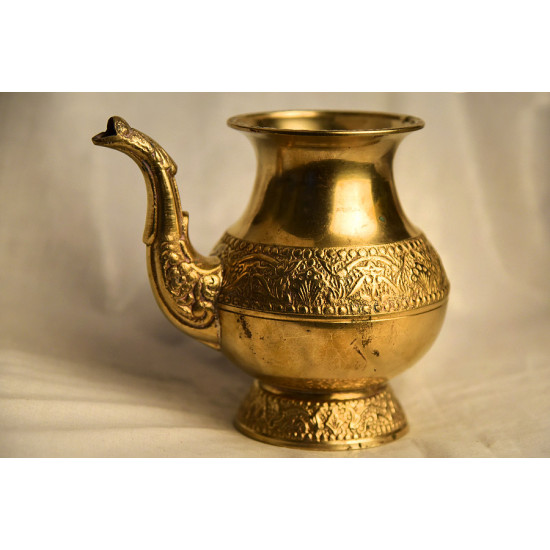 अर्चना ❋ Brass . Carving kalash (solid brass) ❋ 46