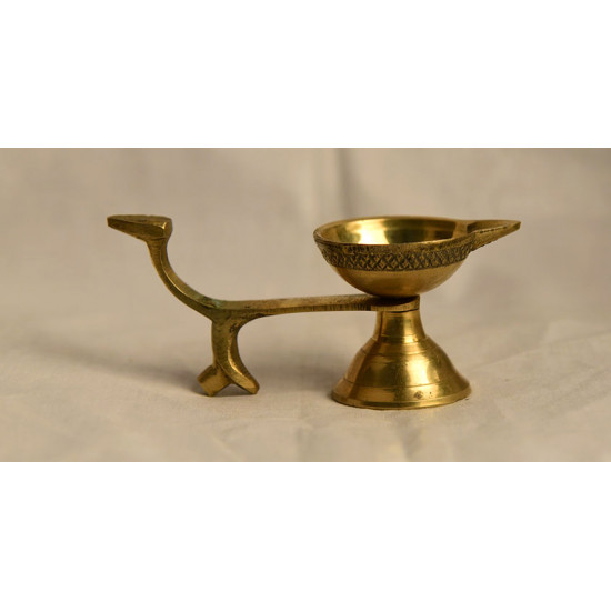 अर्चना ❋ Brass . Handle diya small ❋ 17