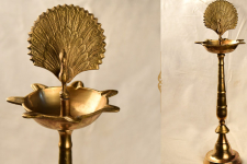 Ahar ❋  Brass . South Style Long Diya