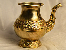 अर्चना ❋ Brass . Carving kalash (solid brass) ❋ 46