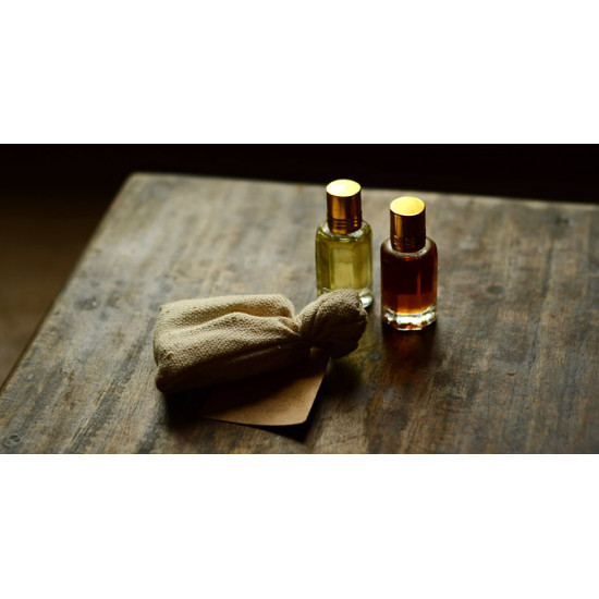 Attar (Natural Perfume) ~ Khus + Gulab