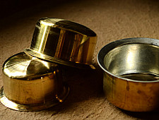 Teen Bhgoni (Set of three - Brass with Tin coating)