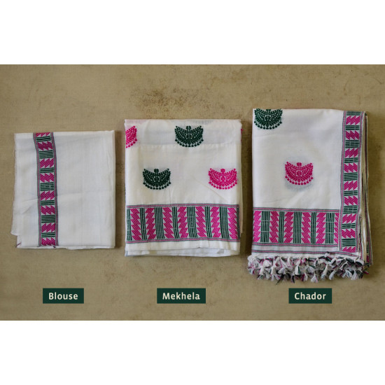 Assamese Handwoven ✽ Mekhela Sador ✽ A