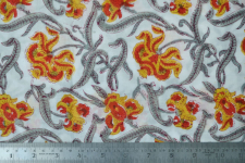 Sanganeri fabric ~ 22 (Block Printed . Per Meter)