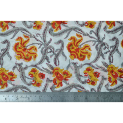 Sanganeri fabric ~ 22 (Block Printed . Per Meter)