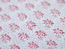 Sanganeri fabric ~ 18 (Block Printed . Per Meter)