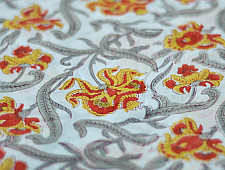 Sanganeri fabric ~ 22 (Block Printed . Per Meter)
