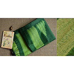 Haiku ✼ Handwoven Tussar-Spun Silk Shibori Saree { F }