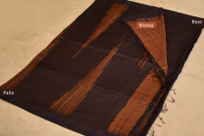 Haiku ✼ Handwoven Tussar-Spun Silk Shibori Saree { G }